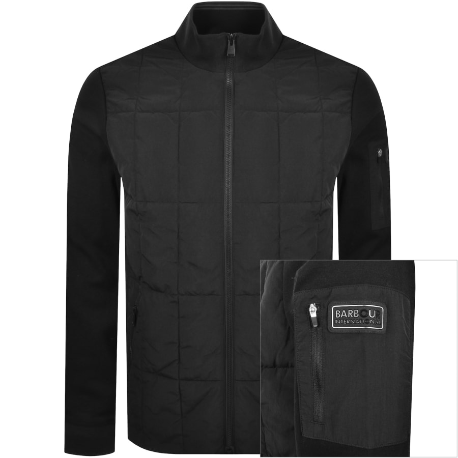 Barbour International Otto Sweatshirt Black Mainline Menswear